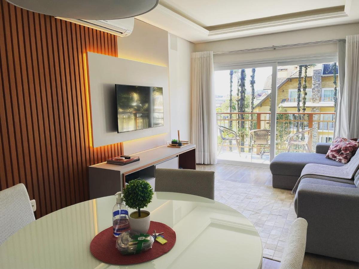 Excelente Apartamento Em Gramado/Rs No Condominio Casa De Pedra Dış mekan fotoğraf